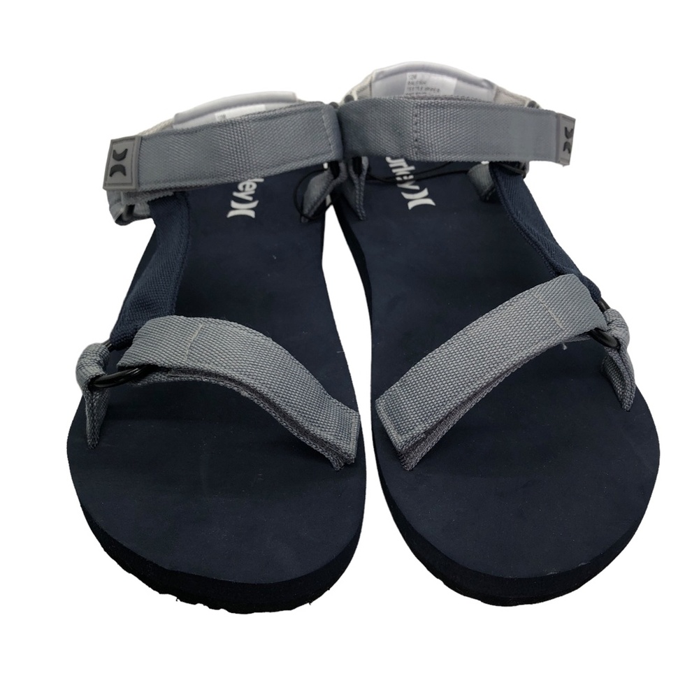 HURLEY Raleigh Navy & Grey Adjustable Strap Sandals Men's Size 12 - Picture 2 of 12